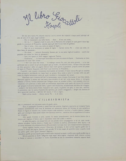 Il libro Giocattoli Hoepli con brochure