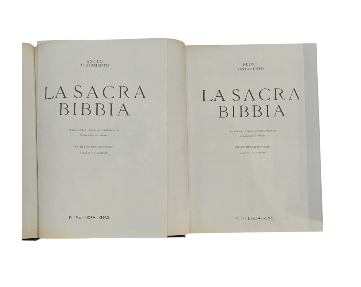 La sacra Bibbia Nuovo e Vecchio Testamento