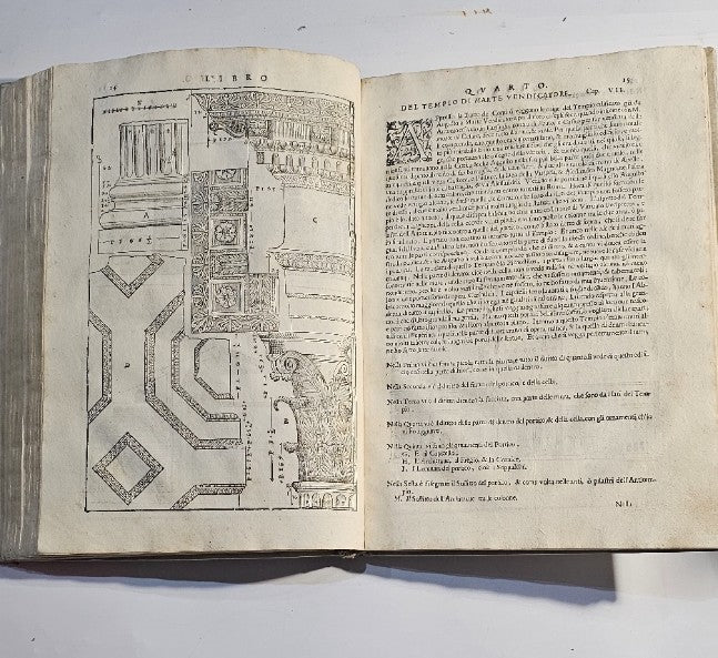 I quattro libri dell'Architettura di Andrea Palladio (non completo) 1616