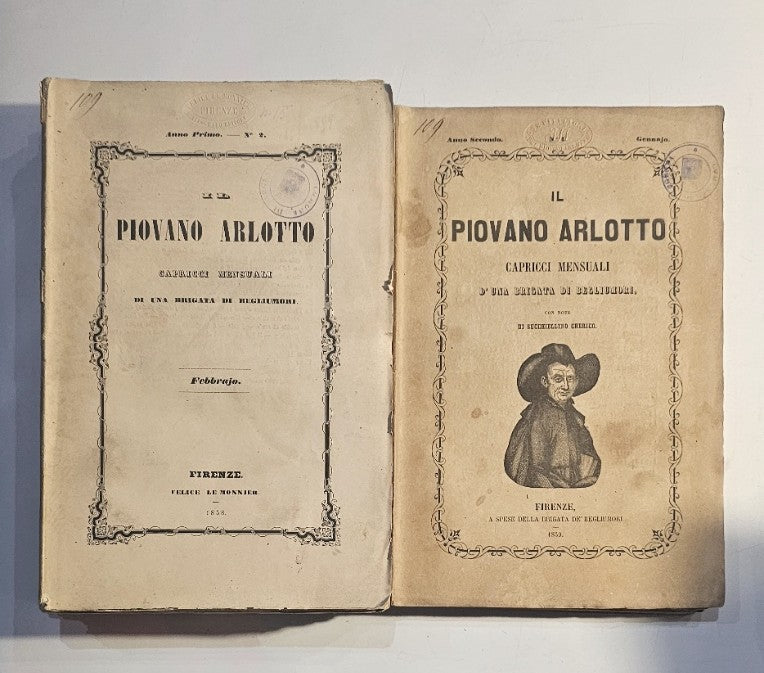 Il Piovano Arlotto Capricci Mensuali Di Una Brigata Di Begliumori 15 Numeri