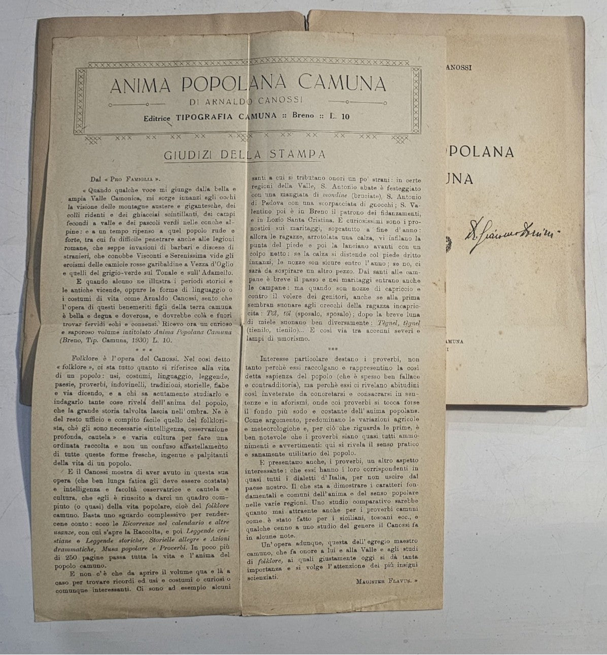 Canossi Arnaldo - Anima Popolana Camuna