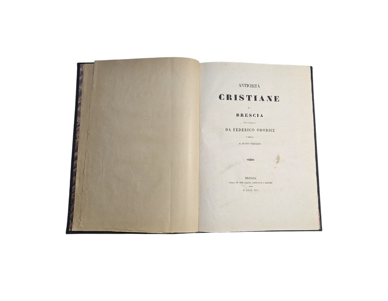 Antichità cristiane di Brescia illustrate di Federico Odorici in appendice al Museo Bresciano