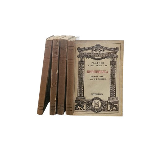 Platone La repubblica in 4 tomi - Novissima editrice primi 900