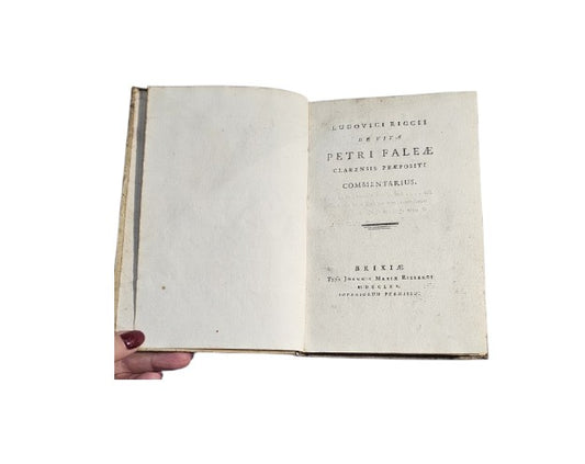 Ludovici Riccii De vita Petri Faleae clarensis praepositi commentarius