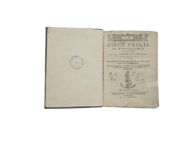 Le diece veglie di Bartolomeo Arnigio