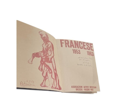 Francese 1953 1963  con autografo ed invito alla mostra