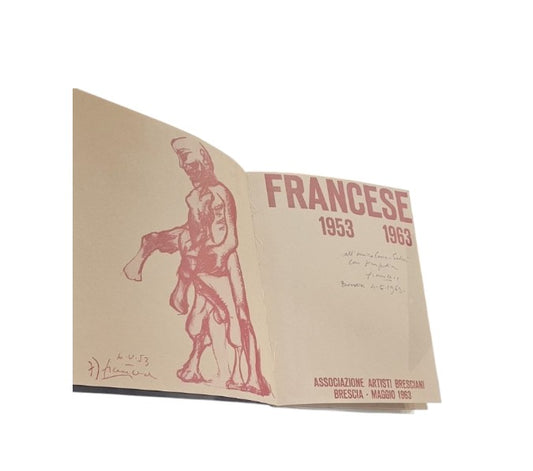 Francese 1953 1963  con autografo ed invito alla mostra