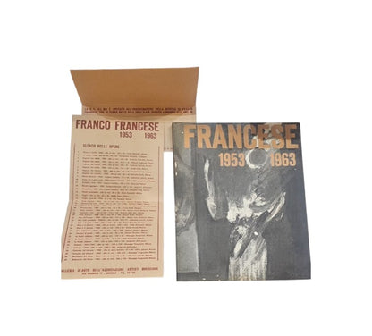 Francese 1953 1963  con autografo ed invito alla mostra