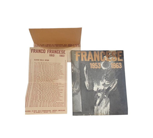 Francese 1953 1963  con autografo ed invito alla mostra