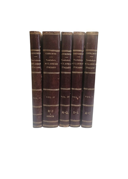 Francesco Cherubini - Vocabolario Milanese Italiano 1839-56
