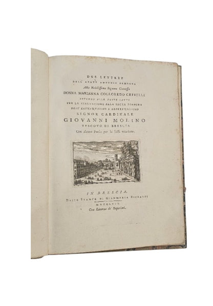 Due lettere dell'abate Antonio Sambuca 1762