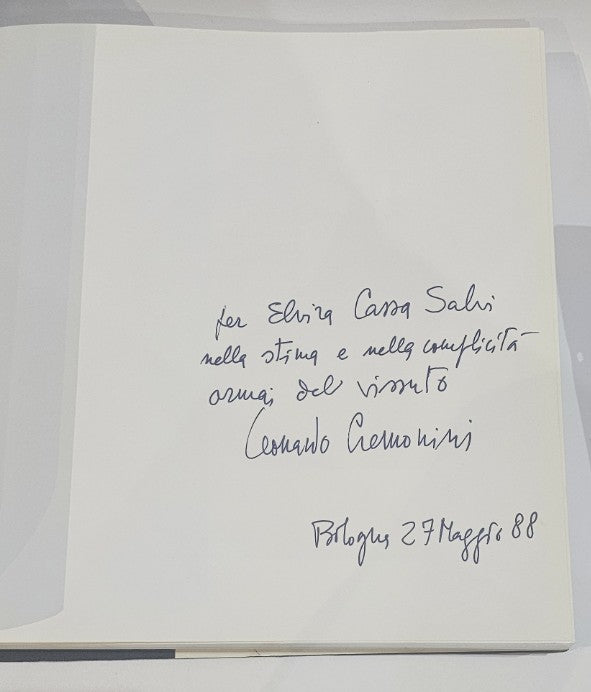 Cremonini. Opere dal 1953 al 1987 [copia autografa con dedica] + lettere di "Leonardo Cremonini" - IOLIBROCARMINE
