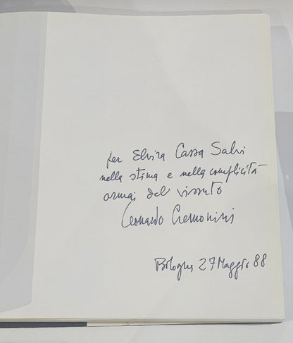 Cremonini. Opere dal 1953 al 1987 [copia autografa con dedica] + lettere di "Leonardo Cremonini" - IOLIBROCARMINE