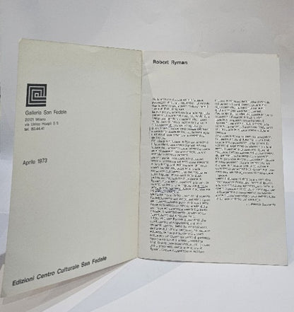 Robert Ryman - IOLIBROCARMINE