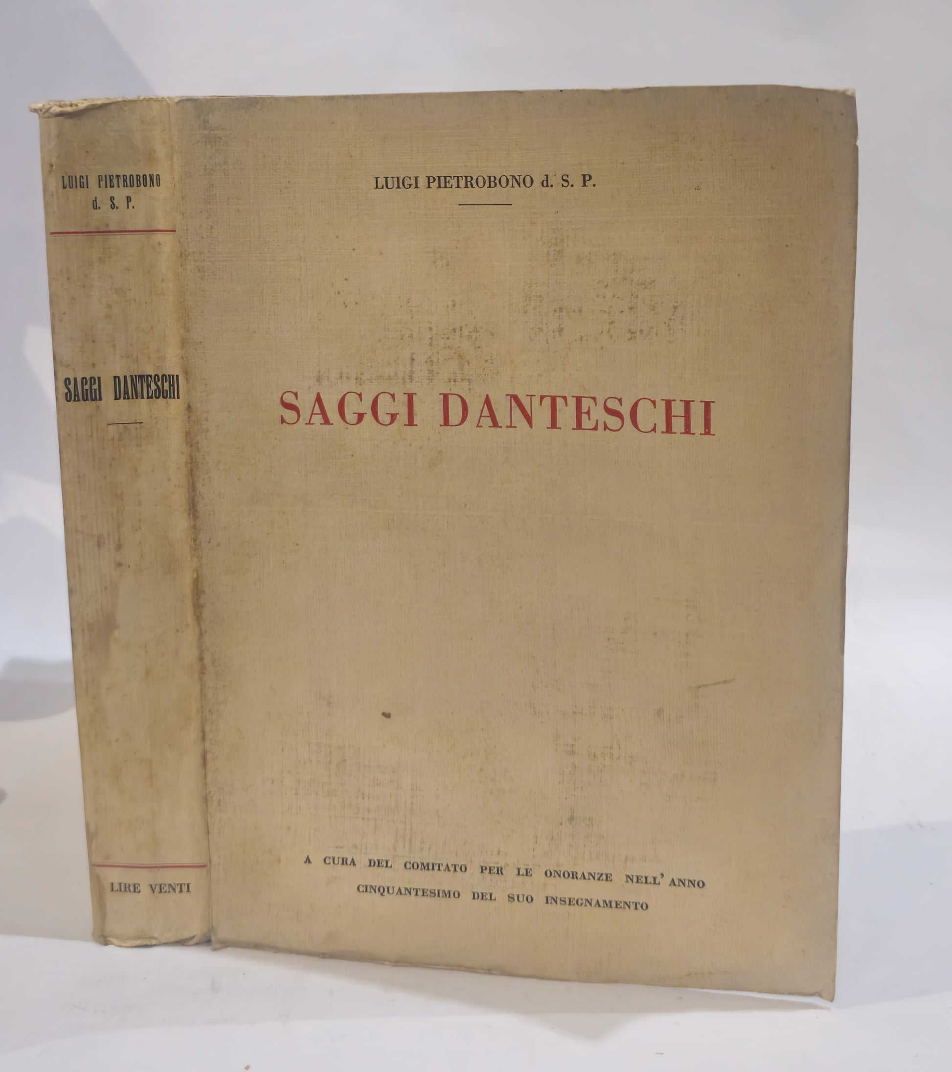 Saggi danteschi di Luigi Pietrobono - IOLIBROCARMINE