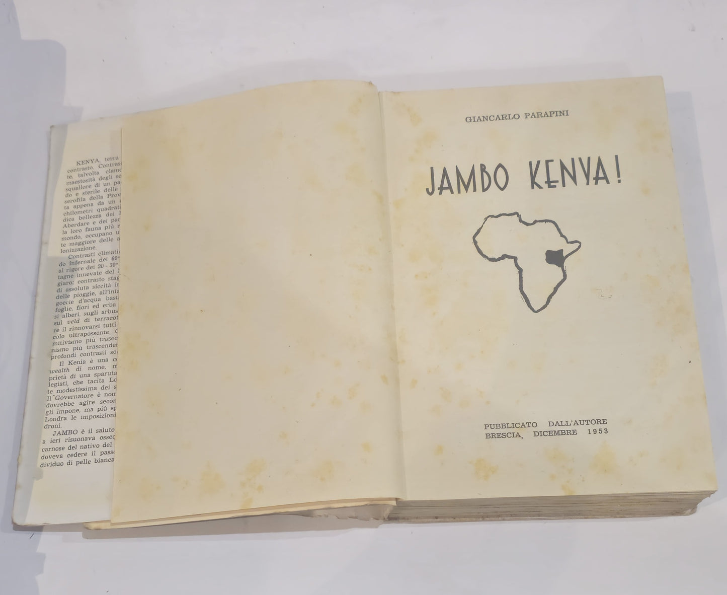 Giancarlo Parapini - Jambo Kenya - IOLIBROCARMINE