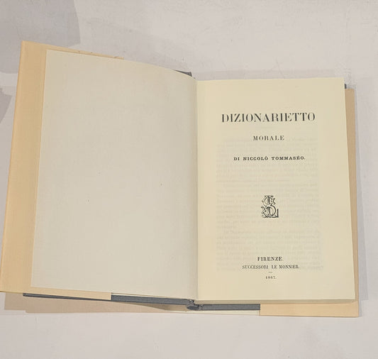 Dizionarietto Morale di Niccolò Tommaseo