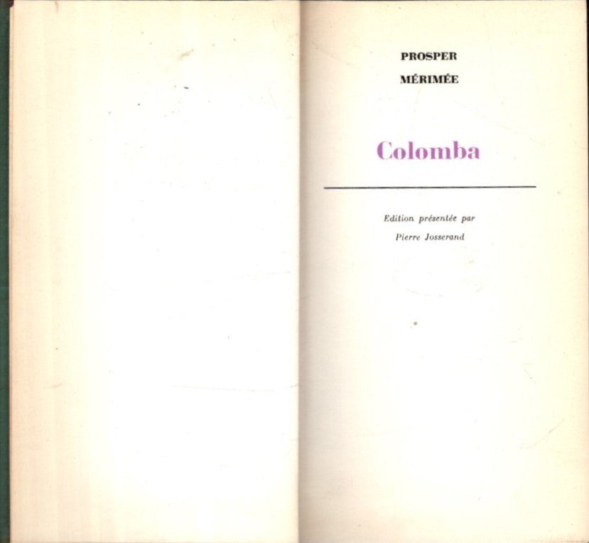 Colomba - Prosper Marimee