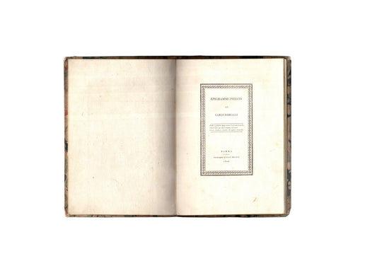 Epigrammi inediti di Carlo Roncalli