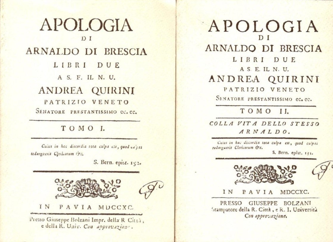 Apologia Di Arnaldo Da Brescia*