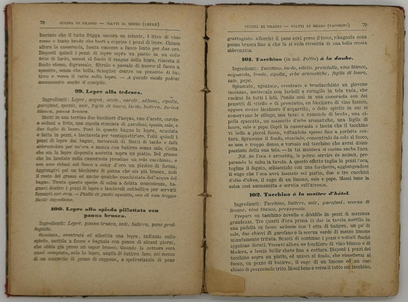 LA CUCINA DEGLI STOMACHI DEBOLI ** 1889