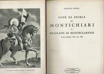 Note di storia di Montichiari e biografie di montclarensi dall’anno 1167 al 1949 di Foffa Oreste