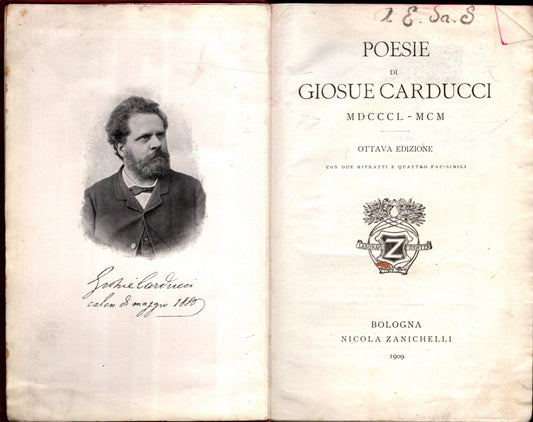 Poesie Di Giosuè Carducci 1850-1900**