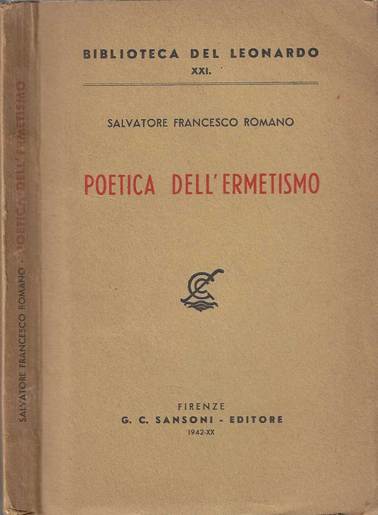 Poetica dell'Ermetismo - Salvatore Francesco Romano