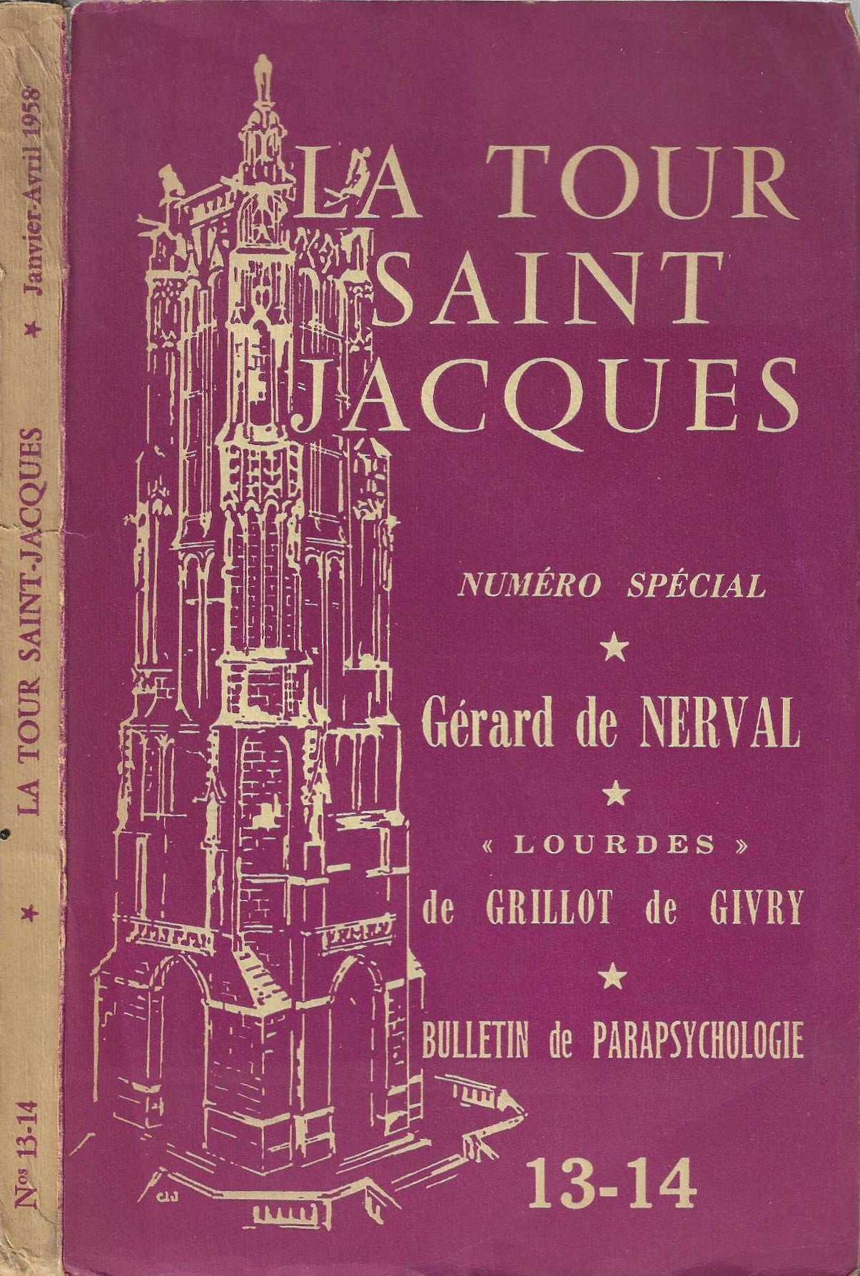 La tour Saint-Jacques - numéro spécial - Gérard de Nerval