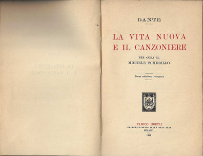 La vita nuova e il canzoniere di Dante Alighieri