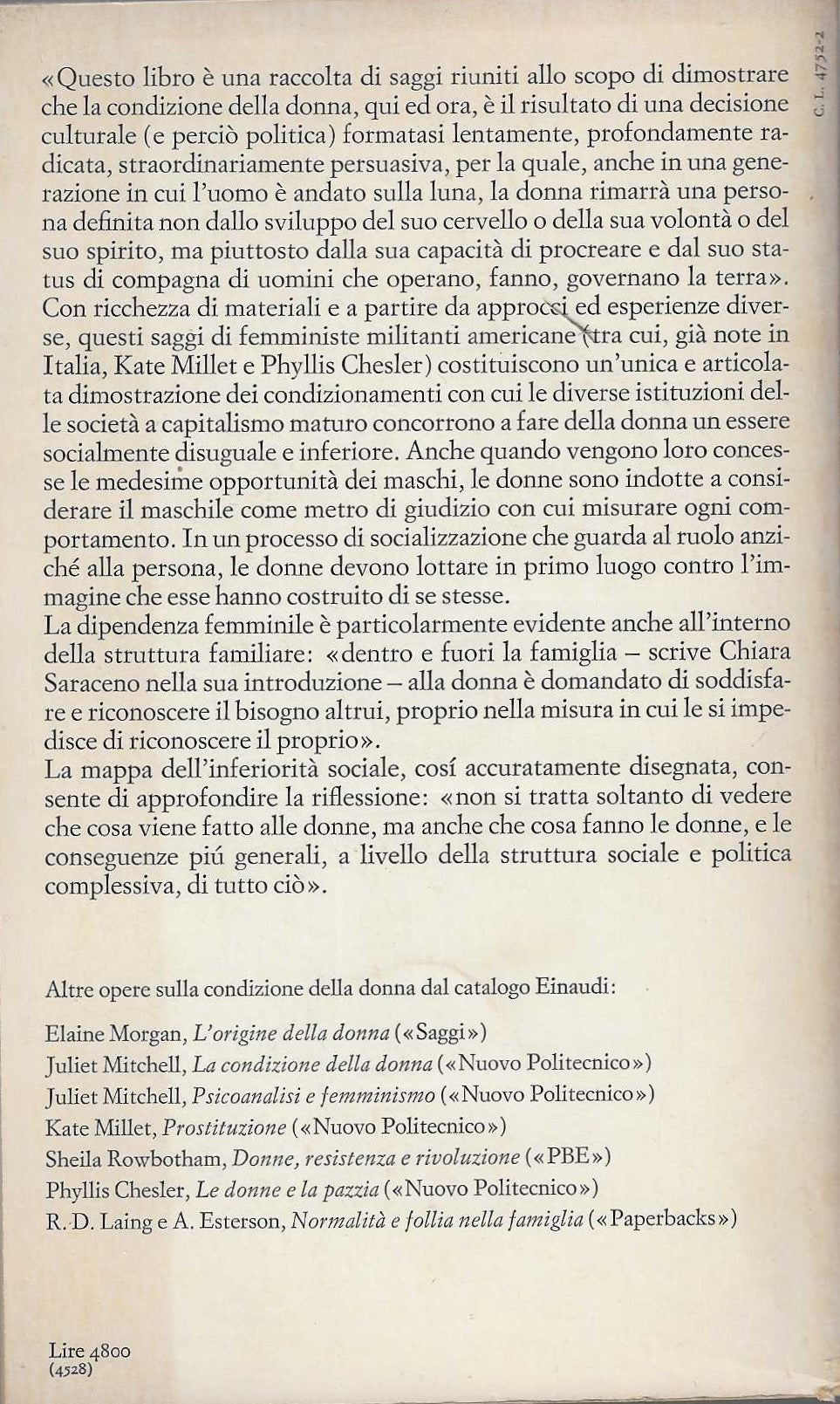 La donna in una società sessista. Alle origini della dipendenza femminile