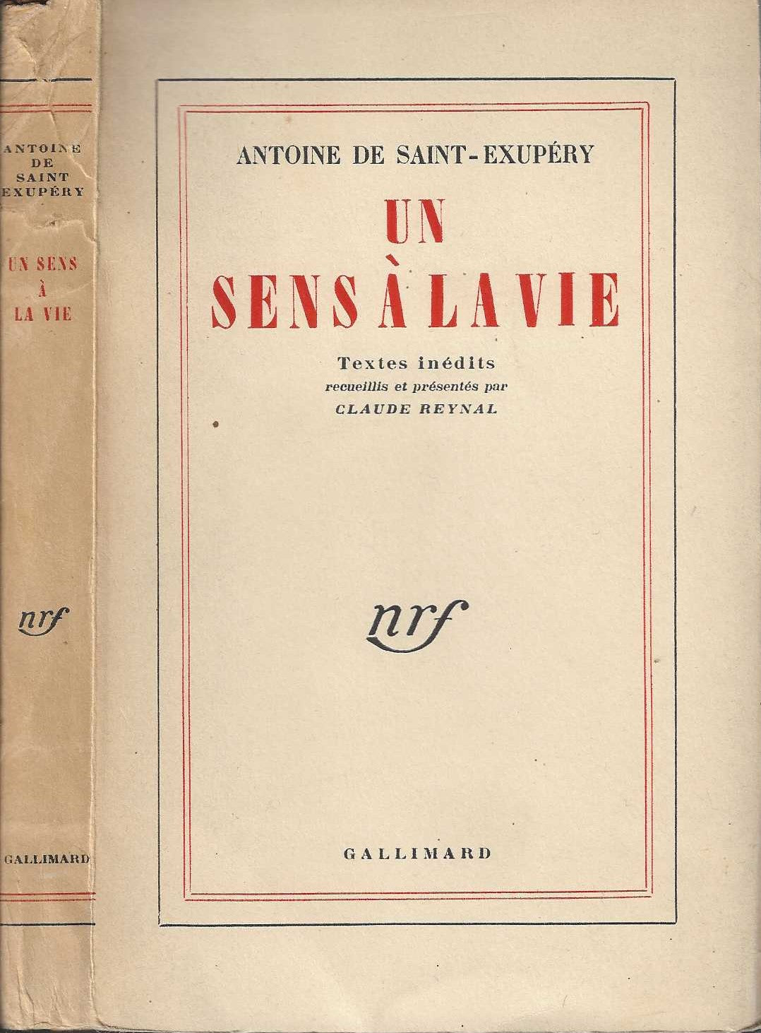 Un sens à la vie - Antoine de Saint-Exupéry