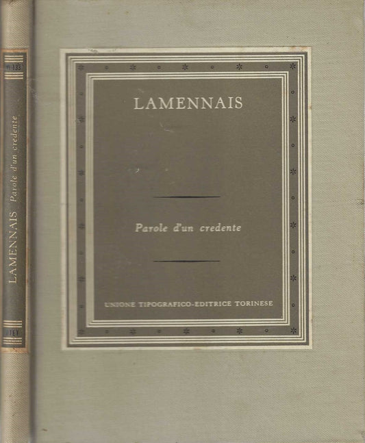 Parole d'un credente - Lamennais