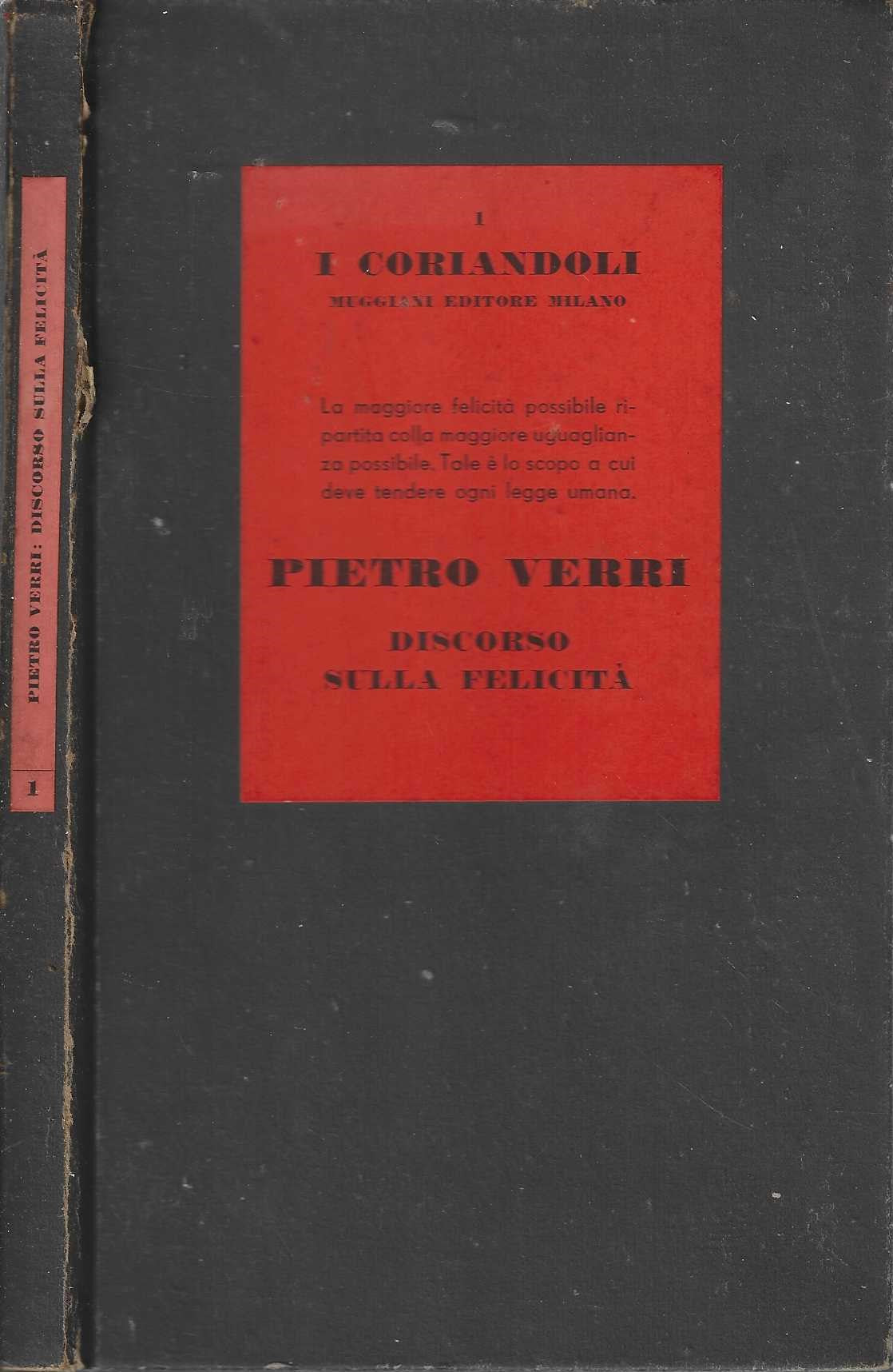 Discorso sulla felicità di Pietro Verri