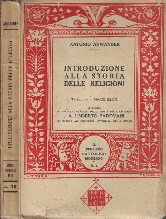 Introduzione alla Storia delle Religioni di Antonio Anwander