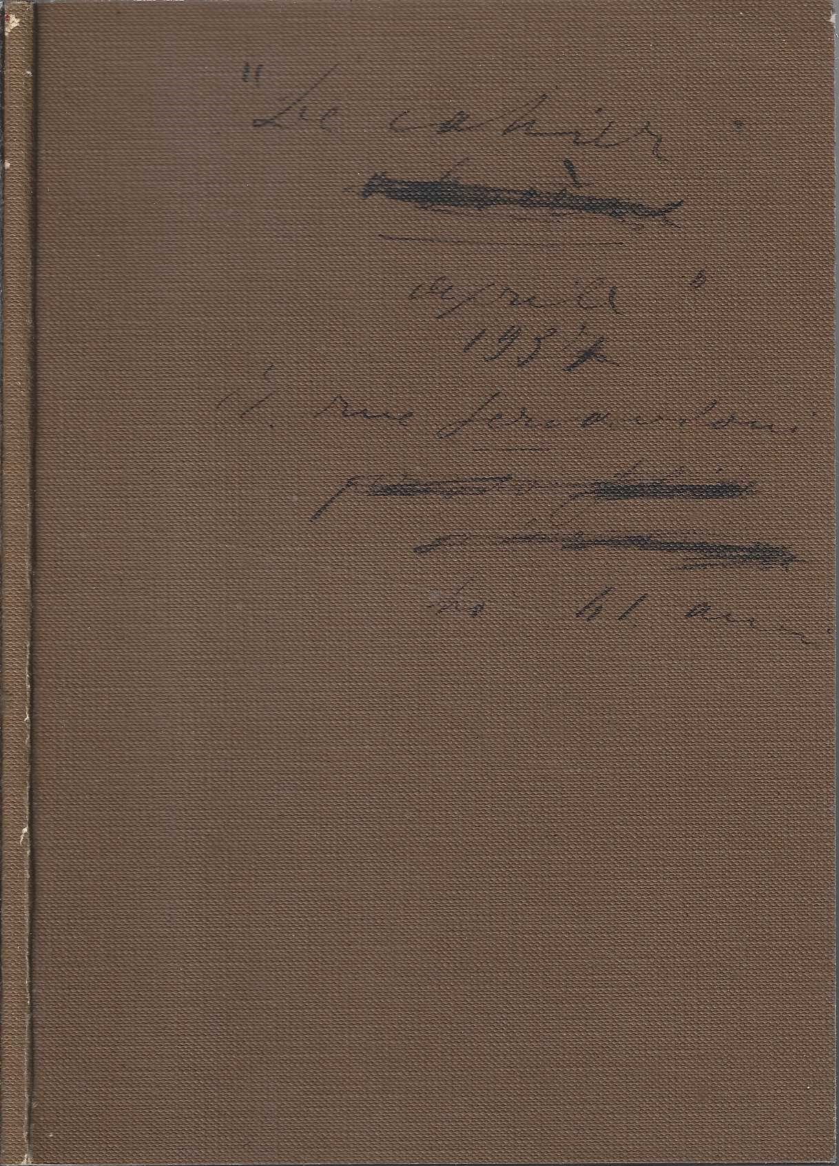 Le "cahier", aprile 1937 De Pisis - IOLIBROCARMINE