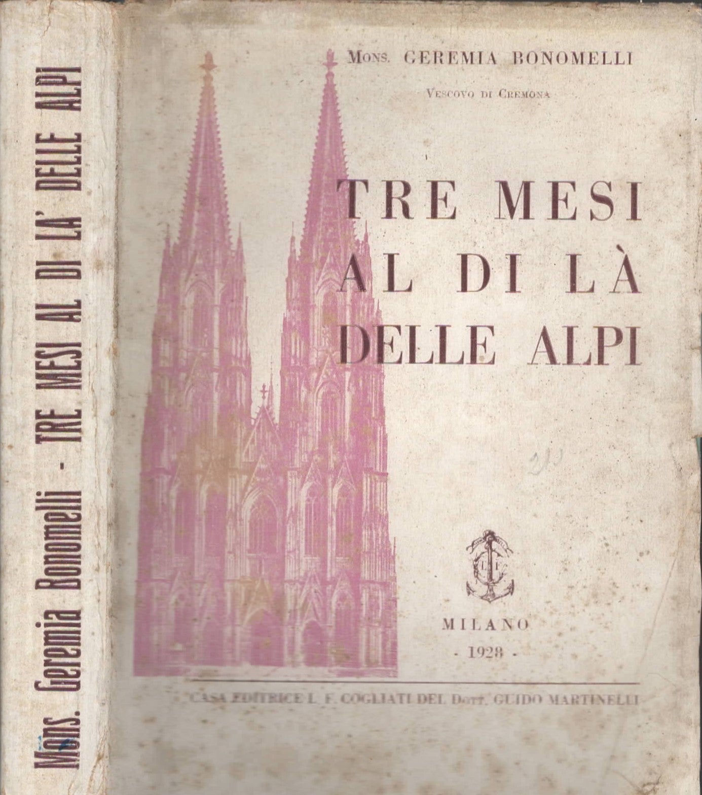 Tre mesi al di là delle Alpi di Mons. Geremia Bonomelli