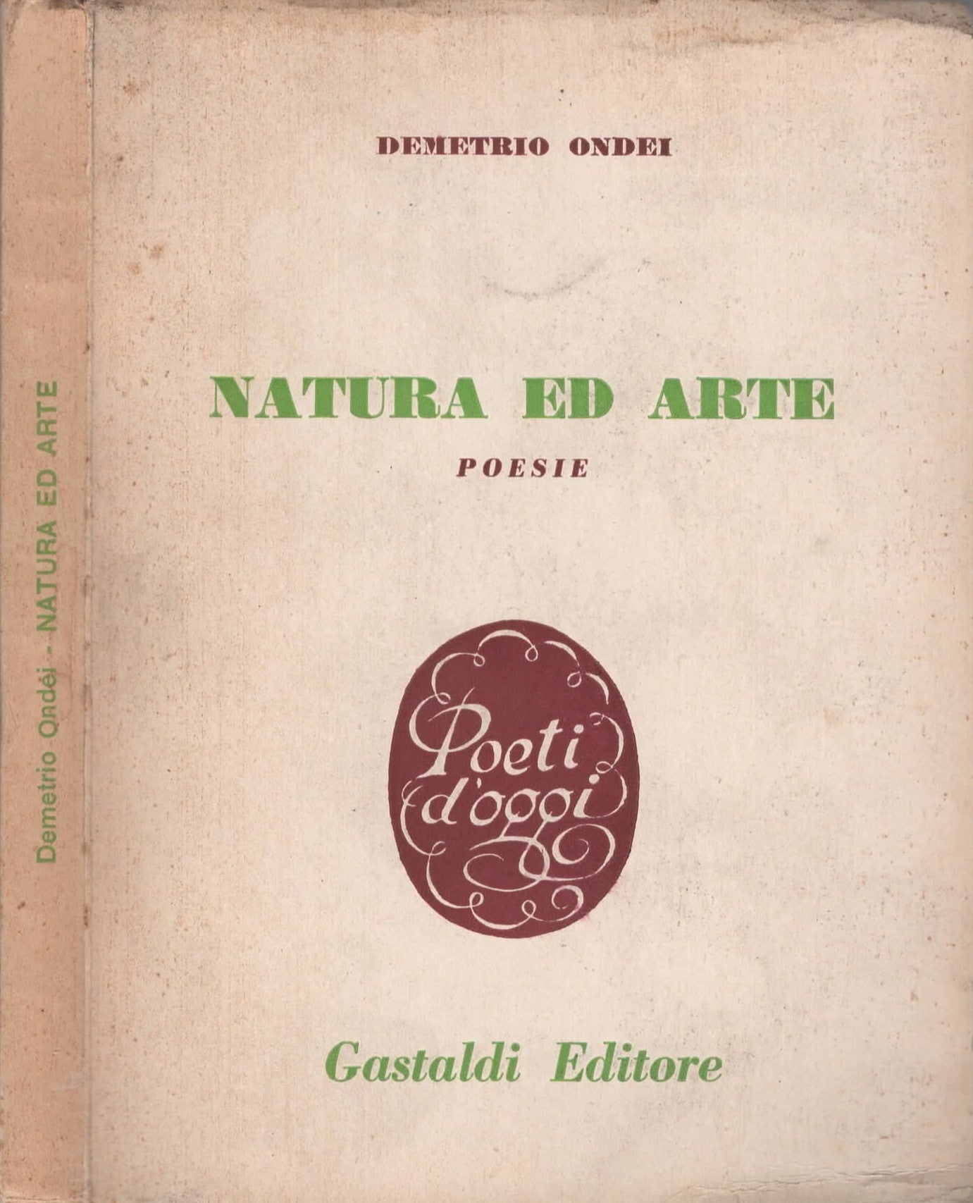 Natura ed Arte di Demetrio Ondei - Poesie + corrispondenza - IOLIBROCARMINE