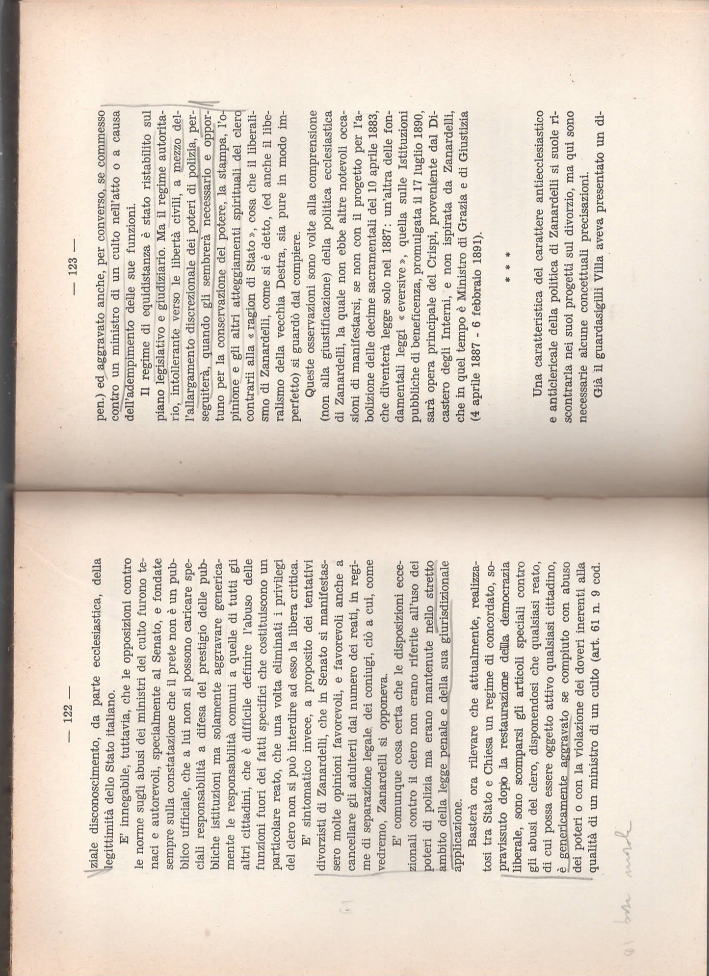 Emilio Ondei, Giuseppe Zanardelli e un trentennio di storia italiana