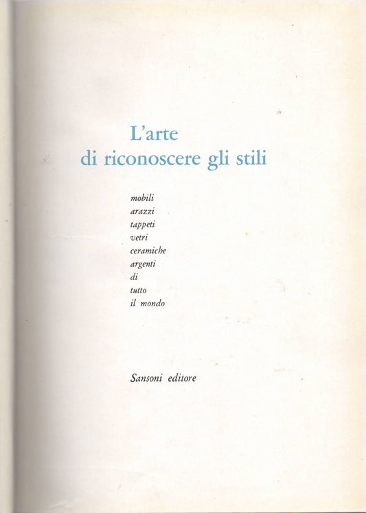 L'arte di riconoscere gli stili