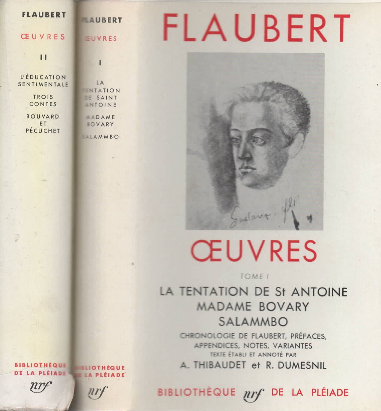 Flaubert Oeuvres - Bibliothque De La Pleiade 1952