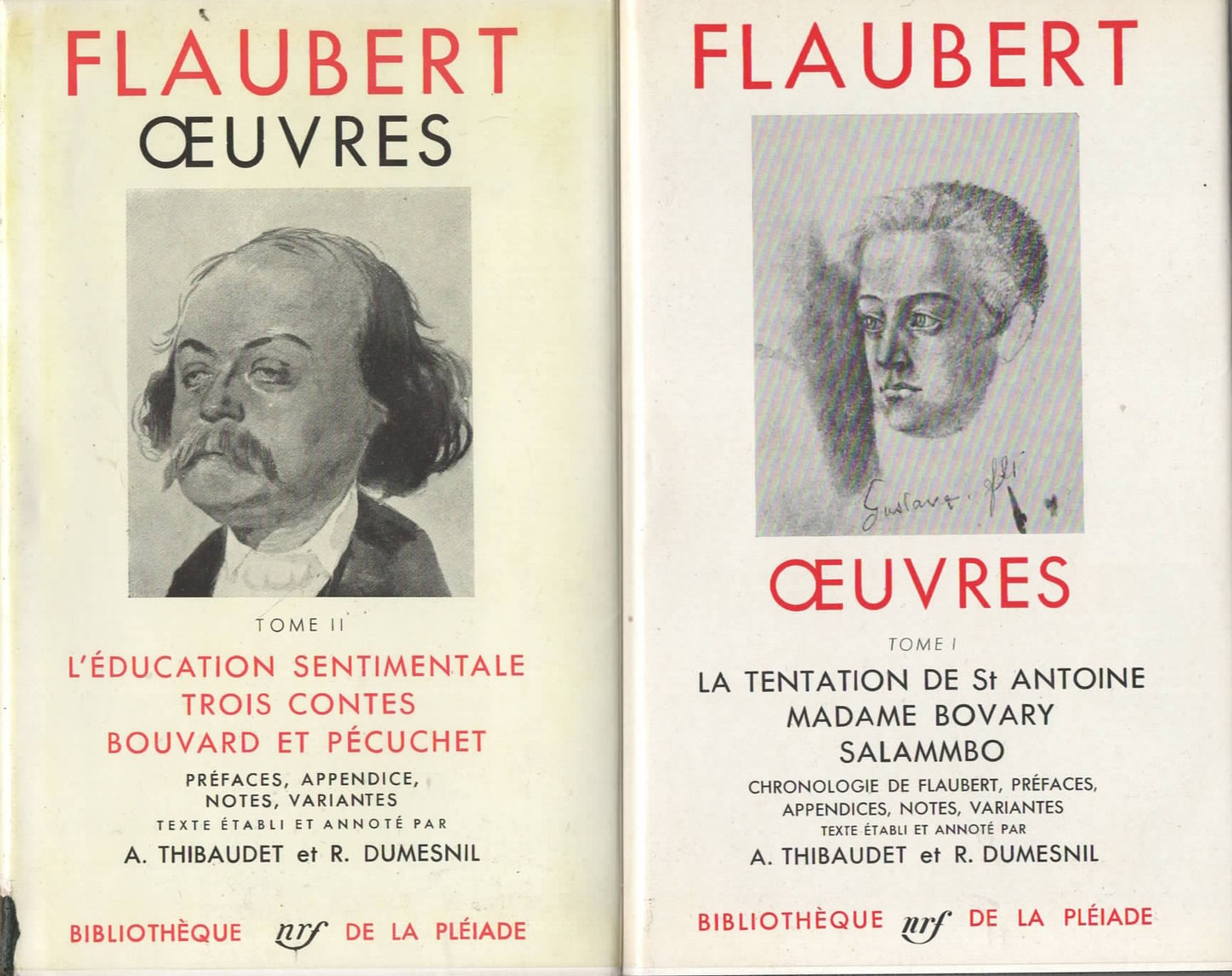 Flaubert Oeuvres - Bibliothque De La Pleiade 1952