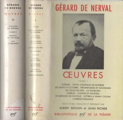 Oeuvres di Gerald De nerval in due volumi