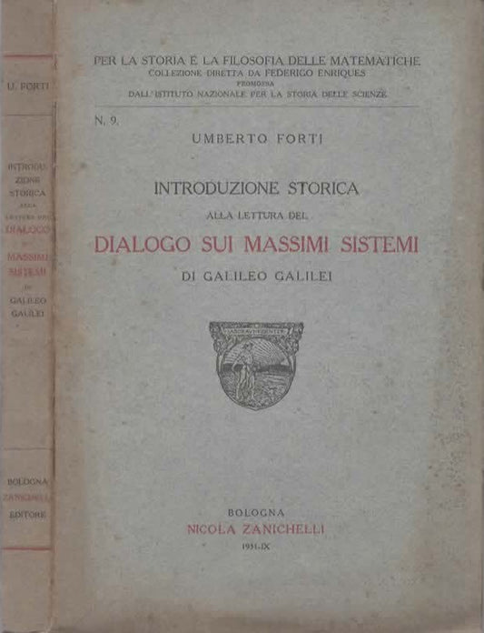 Introduzione storica alla lettura Dialogo sui massimi sistemi di Galileo Galilei