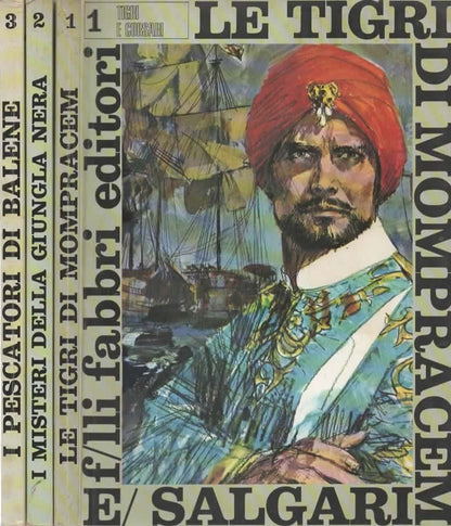 Salgari 3 volumi in custoia - Fabbri 1968