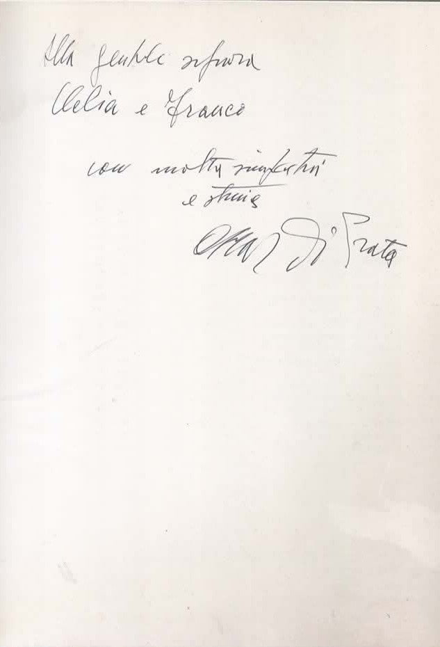 Oscar Di Prata - I Giorni E La Memoria * dedica autografa dell'artista