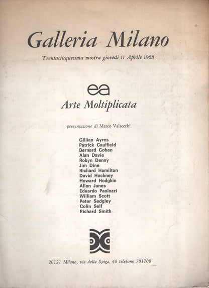 lotto 2 brochure "Arte moltiplicata" con manifesto