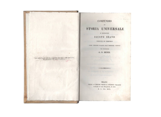 Compendio di Storia Universale di Jacopo Brand