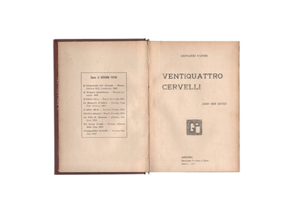 24 cervelli saggi non critici di Giovanni Papini