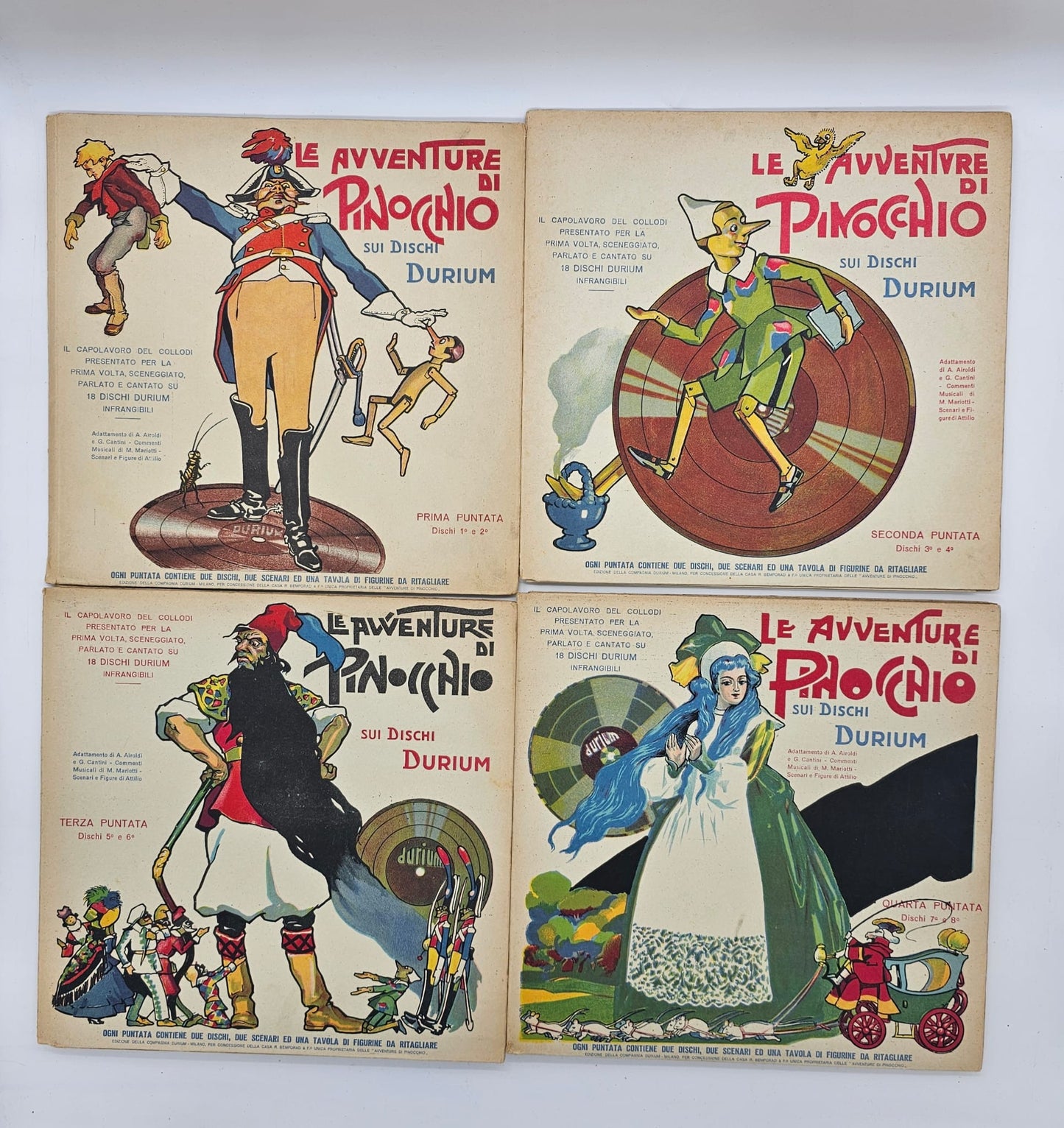 Le avventure di pinocchio su dischi Durium. 1933 *